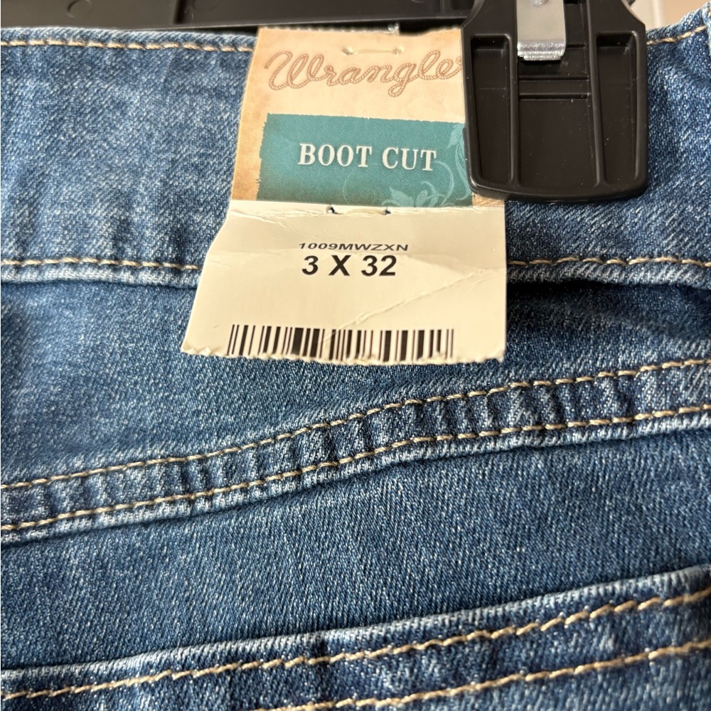 Wrangler Blue Denim Boot Cut Jeans